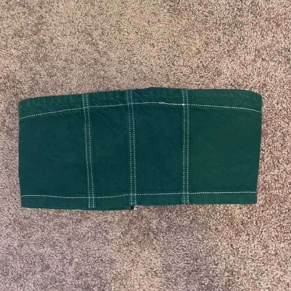 Green Denim Tube top